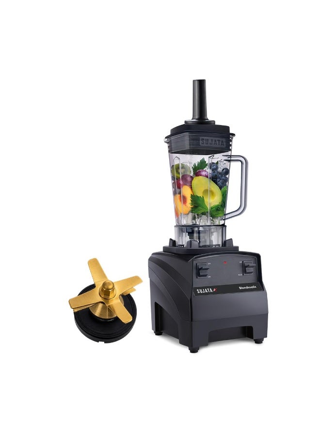 سوجاتا Sujata BLENDMATIC 1000W Commercial Juicer Mixer Grinder | 1750 ml BPA Free Unbreakable Jar | Overload Protection | Commercial Heavy Duty Blender, Powerfull & High Speed Motor | Black - Image 1