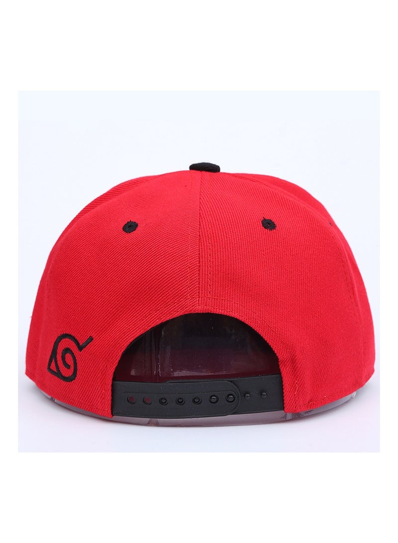 Naruto Ninja Fashion Flat Cap Red - Image 3