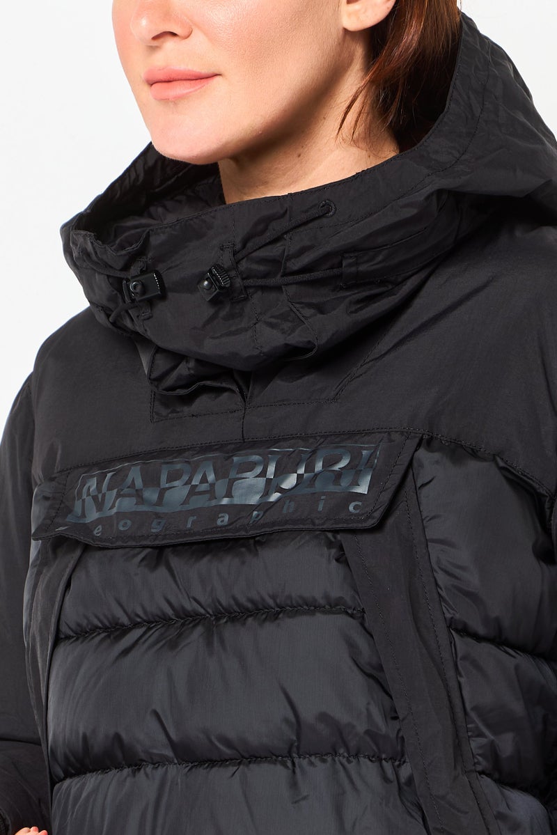 Napapijri Women Brand Logo Puffer Jacket, Black - Image 3