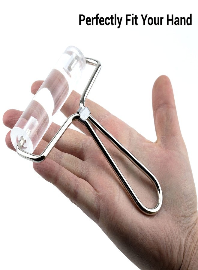 IFAMIO Acrylic Clay Roller Transparent Clay Stamping Roller 4 Inches Clay Rolling Pin Durable Polymer Clay Stamping Tool Roller Brayer for Anti Skid Tape Construction - Image 5