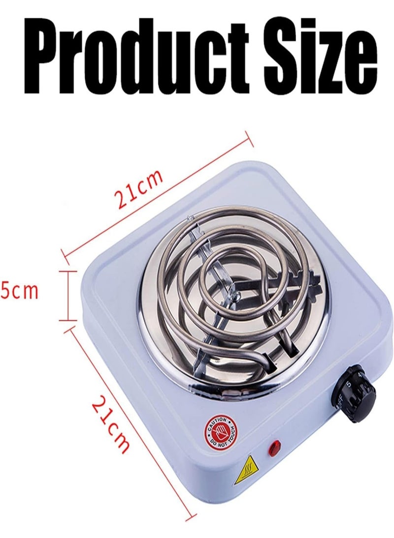 Mini Electric Stove, Single Stainless Steel Burner with Overheat Protection, Lightweight 1200W - Image 4