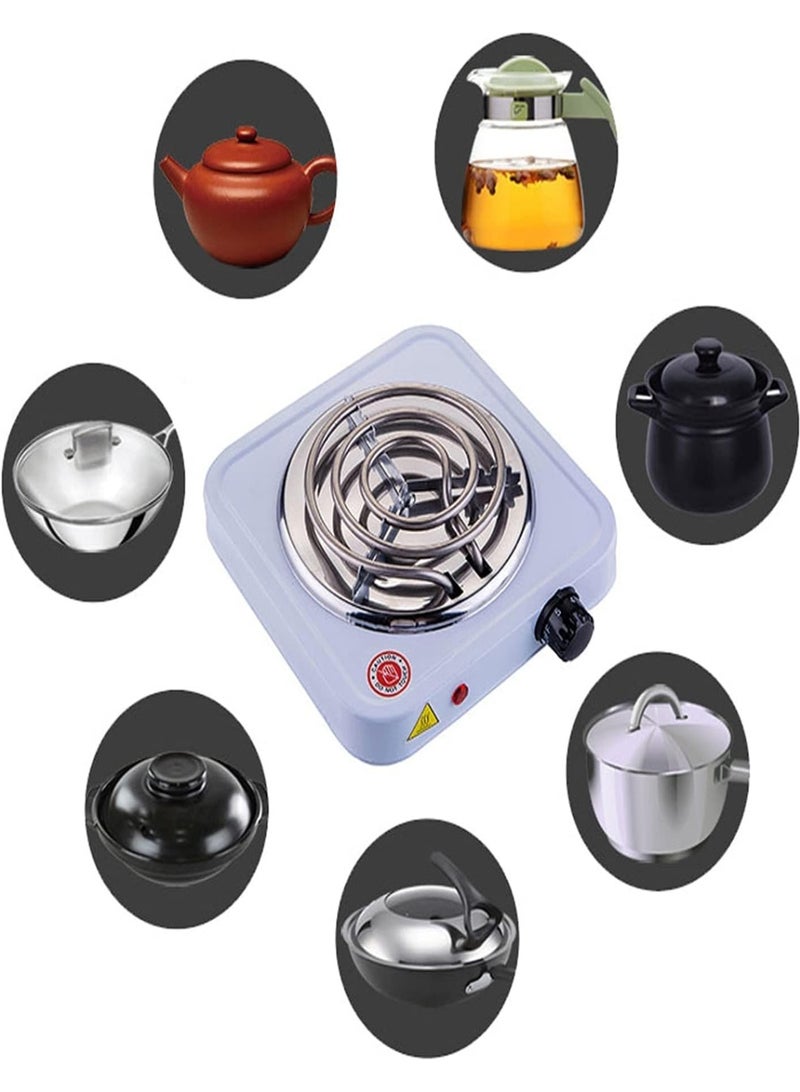 Mini Electric Stove, Single Stainless Steel Burner with Overheat Protection, Lightweight 1200W - Image 3