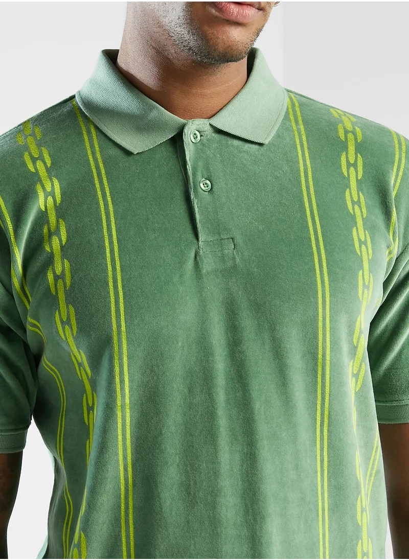 OBEY Pensa Velour Polo
