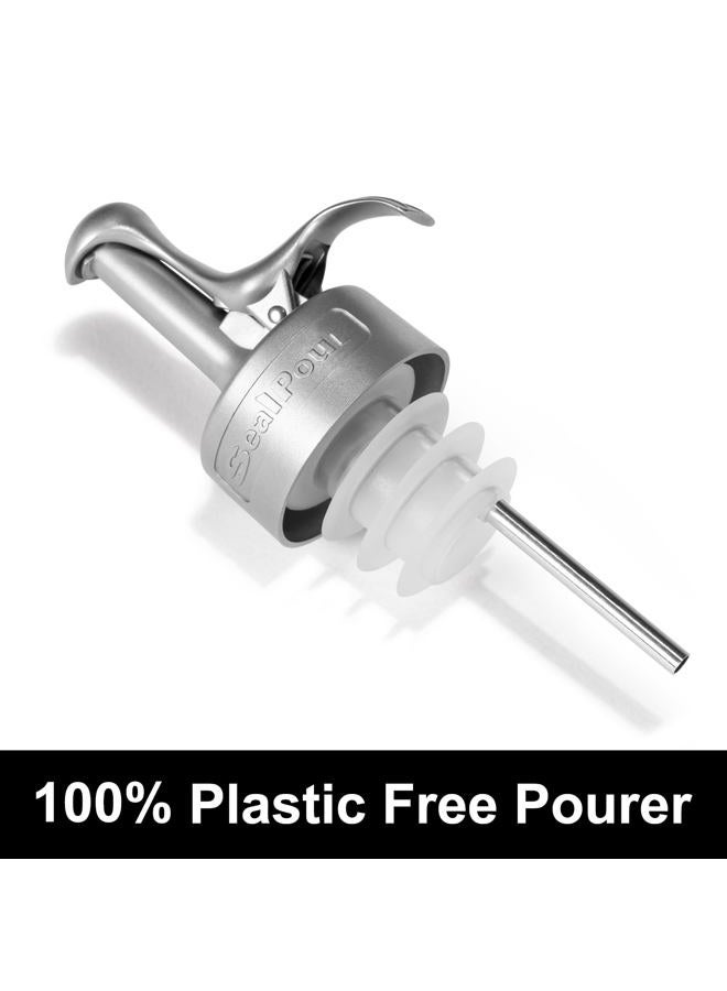 SealPour 2 Pcs Liquor Pour Spouts, Bottle Wine Pourers, Wine Dispenser Pourers, Suitable for Liquid, Beverage, Vinegar, Wine for Home Kitchen and Bar Accessories - Image 5