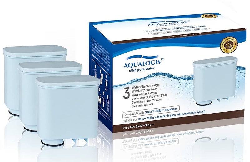 Aqaulogis ALClean Compatible Wate Filter with Philips Saeco Coffee Machine AquaClean CA690300 CA690310 CA6707 3 Pack