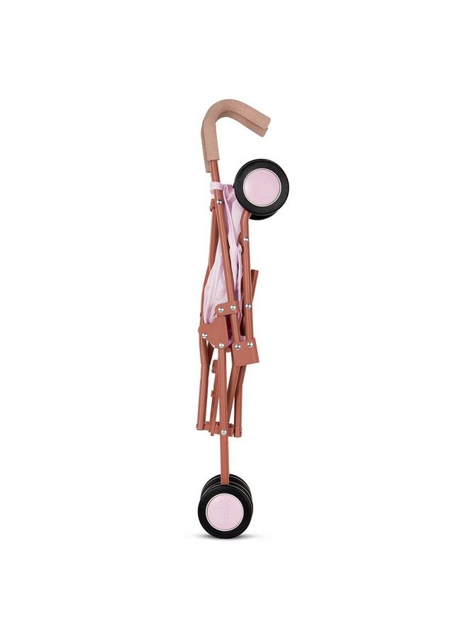 Babi By Battat Cute & Stylish Baby Doll Umbrella Stroller Pink Carriage Foldable Frame & Double Wheels Fits 14Inch Dolls Children’S Toys For Kids Ages 2+ (Bab7629C1Z)