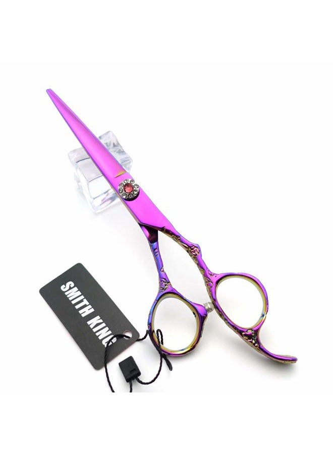 Smithking Professional Hair Cutting Scissors Set with Razor Comb Case,Hair cutting shears Hair Thinning shears with rose handle (6.0 inches) - Image 4