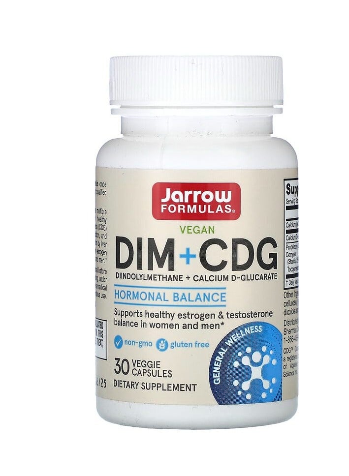 jarrow formulas DIM + CDG, 30 Veggie Capsules
