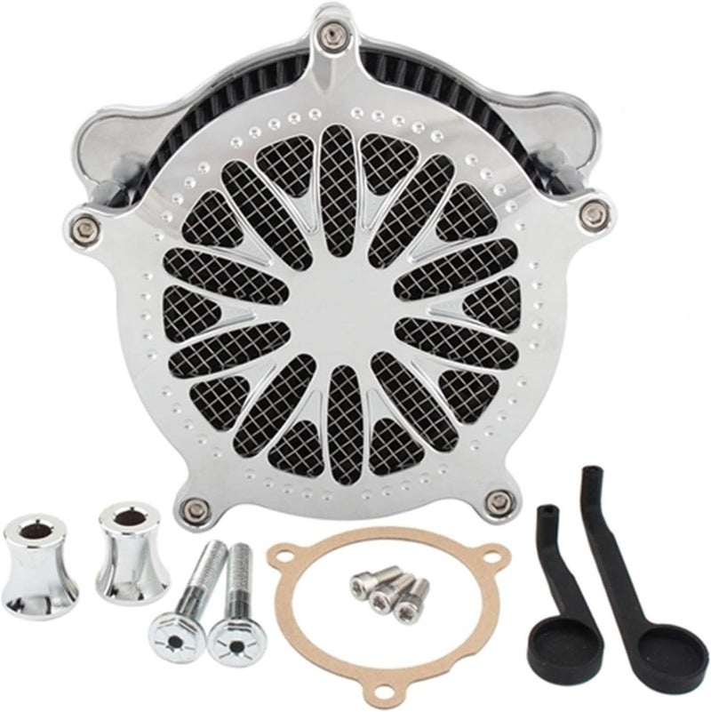 QASULER Motorcycle Air Cleaner Filter Intake Kit - Image 1