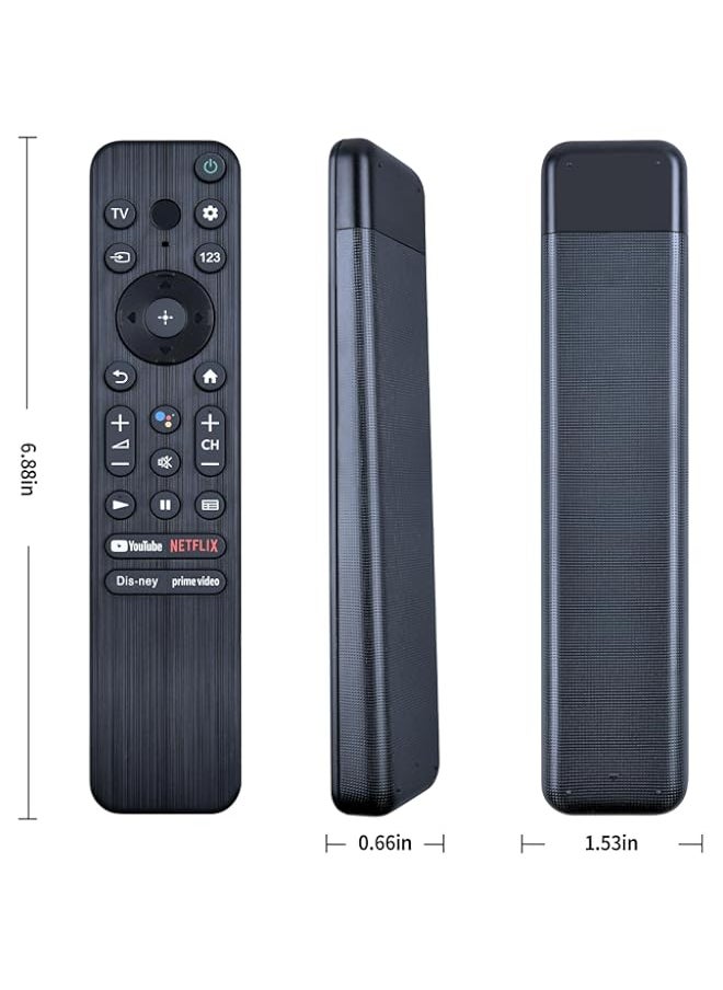 Generic - RMF TX800U Replace Voice Search Remote Control fit for Sony A80K X80K X95K X90K X85K 4K HDR LED Smart TV (2022) KD 50X85K KD 75X85K KD 85X85K XR 65X90K KD 50X80K KD 55X80K XR 65A80K XR 55X90K - Image 1