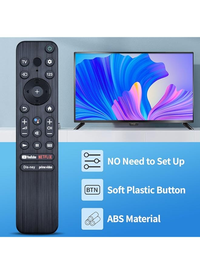 Generic - RMF TX800U Replace Voice Search Remote Control fit for Sony A80K X80K X95K X90K X85K 4K HDR LED Smart TV (2022) KD 50X85K KD 75X85K KD 85X85K XR 65X90K KD 50X80K KD 55X80K XR 65A80K XR 55X90K - Image 1