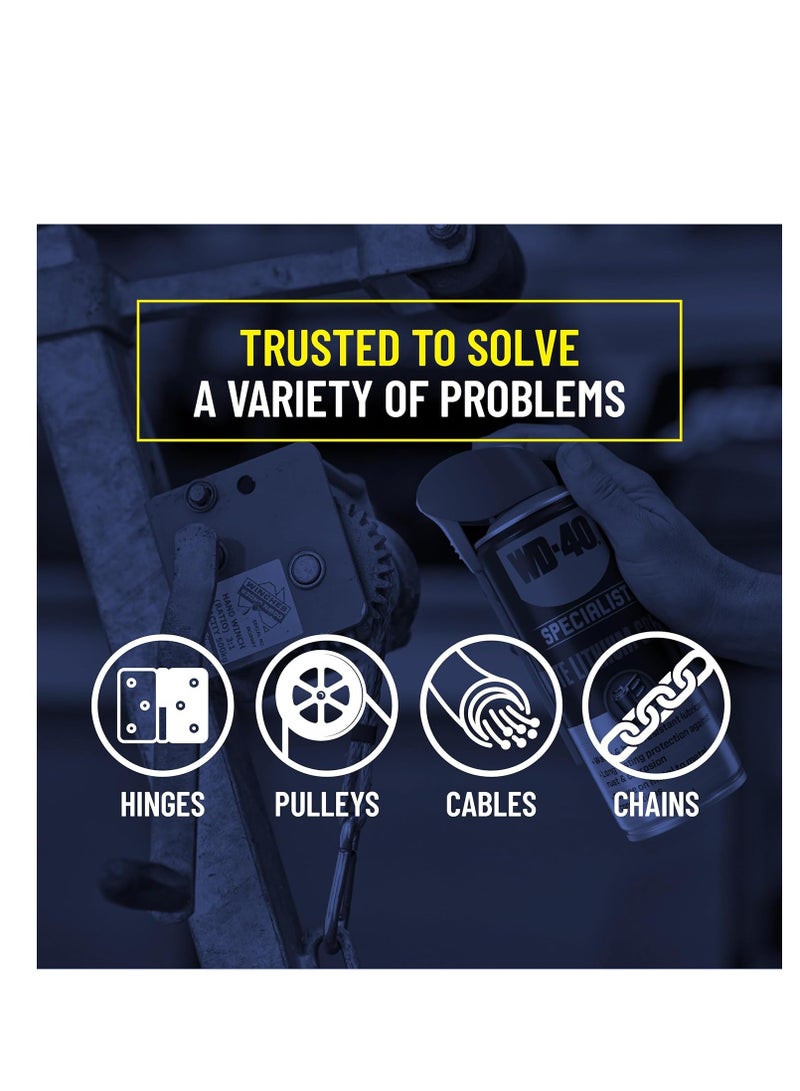 WD-40 WD-40 Specialist White Lithium Grease Spray with SMART STRAW SPRAYS 2 WAYS, 10 OZ  - Image 4
