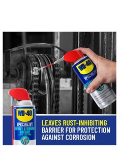 WD-40 WD-40 Specialist White Lithium Grease Spray with SMART STRAW SPRAYS 2 WAYS, 10 OZ  - Image 5