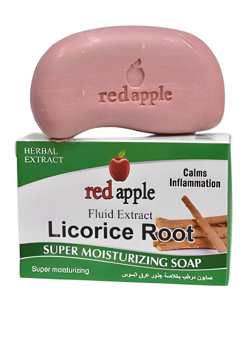 Red Apple Licorice Extract Moisturizing Soap Instantly Nourishes Skin Gently Cleanses For Softer Skin Than Ordinary Soap 100g - Image 4