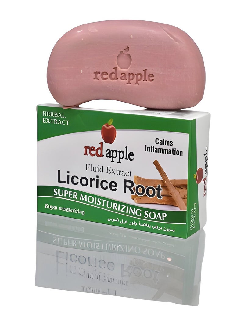 Red Apple Licorice Extract Moisturizing Soap Instantly Nourishes Skin Gently Cleanses For Softer Skin Than Ordinary Soap 100g - Image 5