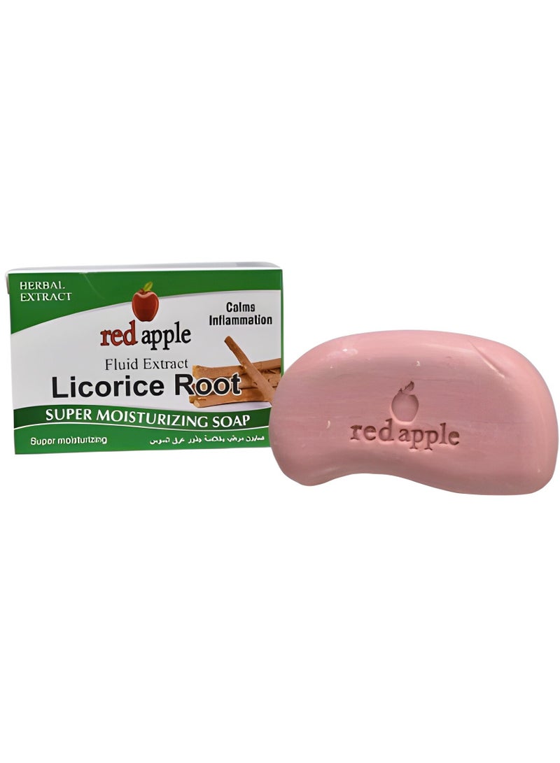 Red Apple Licorice Extract Moisturizing Soap Instantly Nourishes Skin Gently Cleanses For Softer Skin Than Ordinary Soap 100g - Image 3