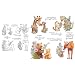 YIXUAN Love Mama Kids Animals in Spring Flowers Clear Stamp for Card Making Mothers Day DIY Scrapbooking Supplies Silicone Stamp with Plastic Envelope Bag for Albums Crafts Decor - Image 2