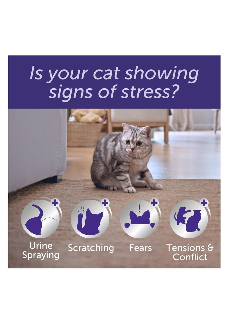 Feliway - FELIWAY Optimum diffuser 30 day refill  the best solution to ease cat anxiety cat conflict and stress in the home 48 ml Pack of 1 - Image 1