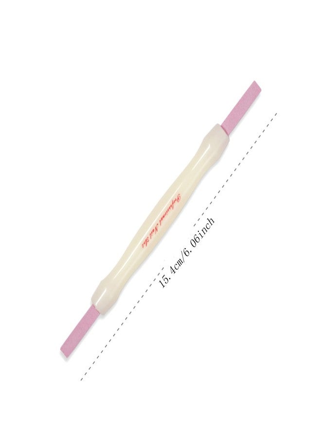 Dranvosk 2PCS Pumice Stone Nail File & Buffer Pen – Double-Headed Cuticle Pusher and Nail Polishing Tool for Smooth, Shiny Nails, Manicure & Pedicure Sanding Sticks - Image 3