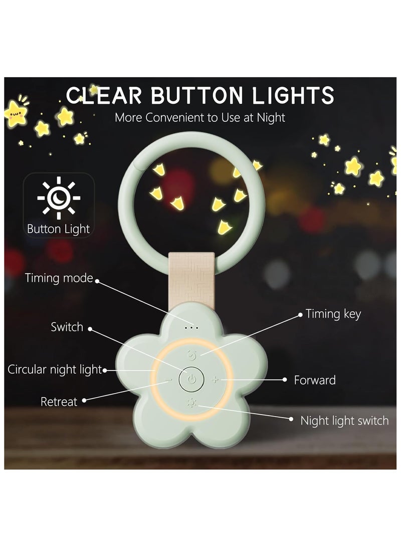 Flower Sound Machine White Noise Sound Machine for Baby and Adults 7 Soothing Sounds for Deep Restful Sleep 3 Timers Portable Sleep Sound Machine for Travel and Home - Image 5