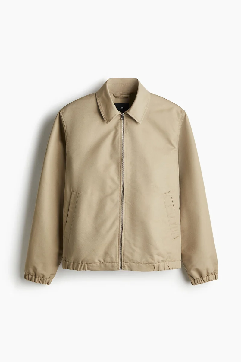 اتش اند ام جاكيت من الدنيم بقصّة عادية