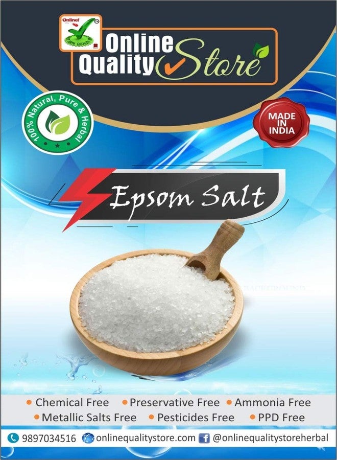 Online Quality Store Epsom Bath Salt (Magnesium Sulfate), 900g - Image 1