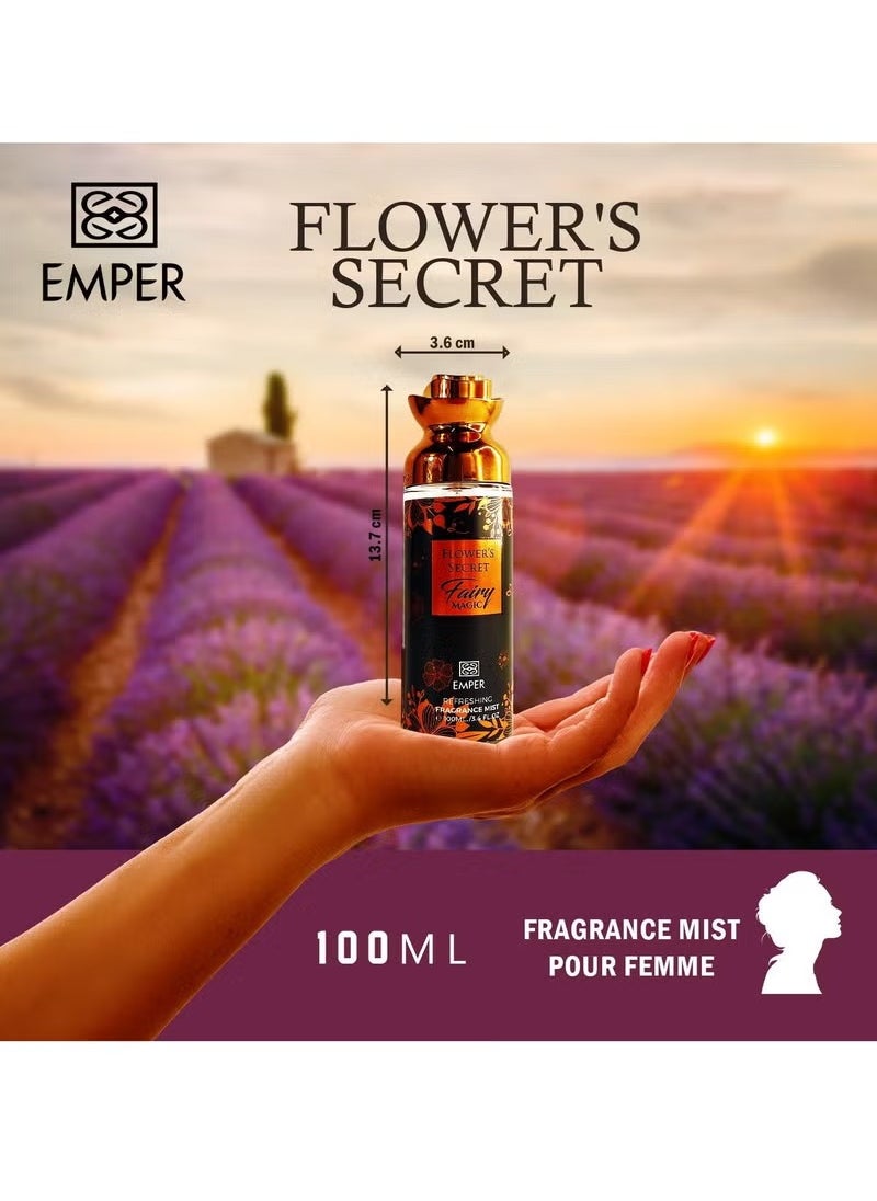 Emper Flower's Secret Fairy Magic - Body Mist - For Women - 100ml  - Image 2