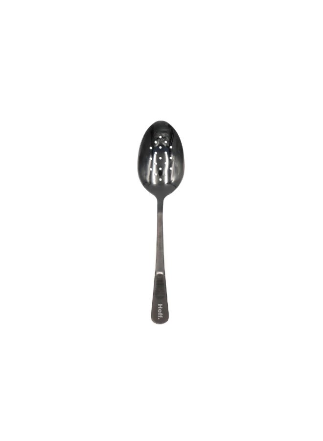 Heff Dot Slotted Spoon (Jet Black) - Image 1