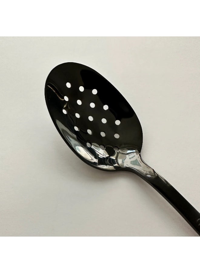 Heff Dot Slotted Spoon (Jet Black) - Image 3