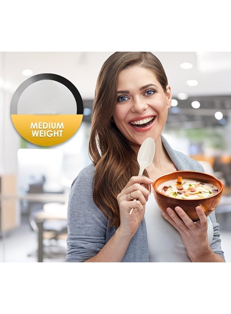 QUALITY Disposable Plastic Spoons – Pack of 50 - Image 3