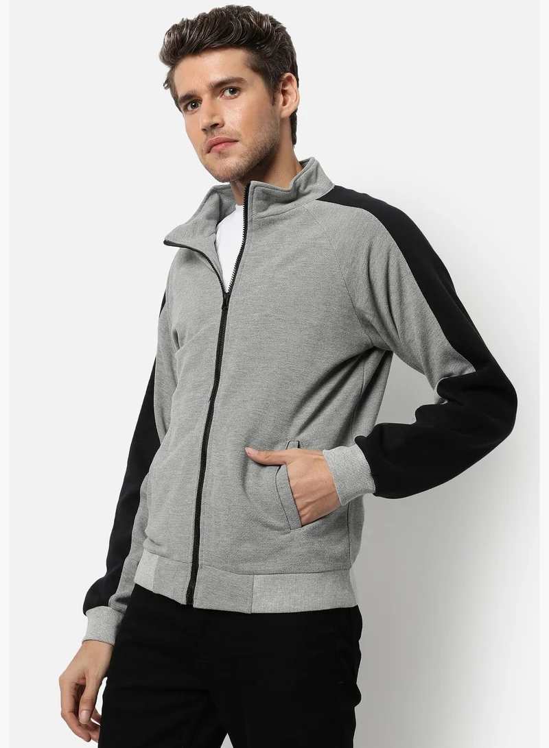 Campus Sutra Color block Sweatshirt