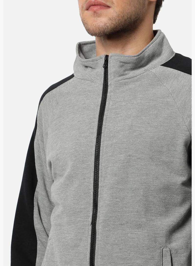Campus Sutra Color block Sweatshirt