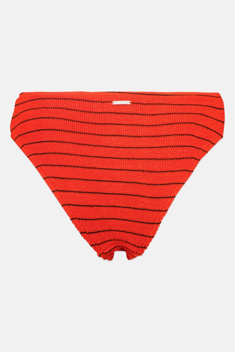 Billabong Women High Leg Stripe Bikini Bottom, Multicolor - Image 3