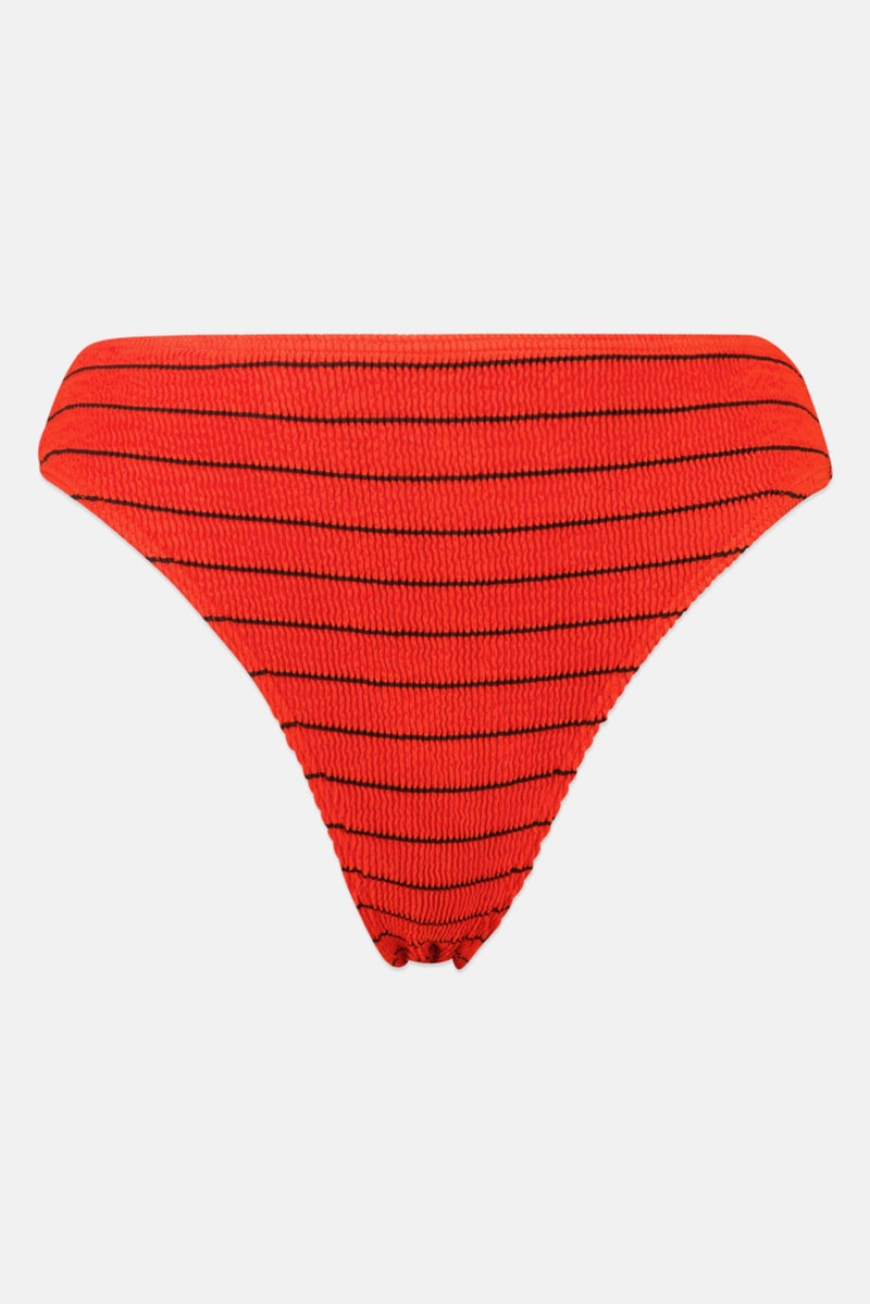 Billabong Women High Leg Stripe Bikini Bottom, Multicolor - Image 2