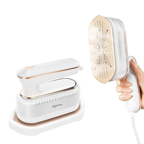 Lifelong 1250 Watt Garment Steamer for Clothes | Handheld Garment Steamer with Rest Stand for Iron | Portable & Foldable Mini Steam Press Suitable For Traveling - 90 ml Tank Capacity (LLGRMS901) - Image 1