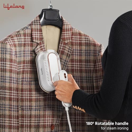 Lifelong 1250 Watt Garment Steamer for Clothes | Handheld Garment Steamer with Rest Stand for Iron | Portable & Foldable Mini Steam Press Suitable For Traveling - 90 ml Tank Capacity (LLGRMS901) - Image 4
