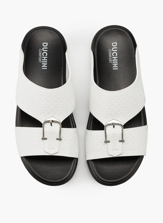 دوتشيني صنادل رجالية سهلة الارتداء بزخرفة إبزيم