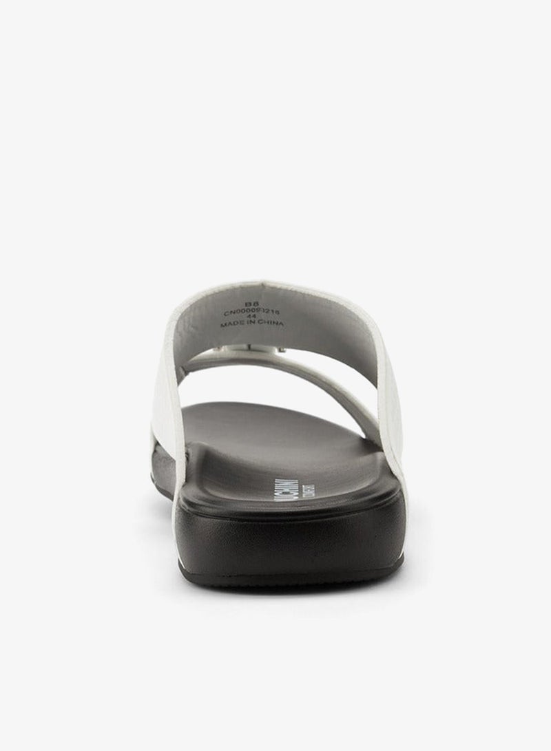 DUCHINI Men's Buckle Accent Arabic Slip-On Sandals - Image 5