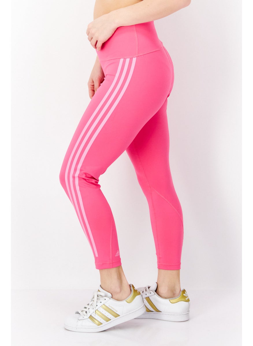 Adidas Women Tight Fit Training Leggings, Pink  - Image 4