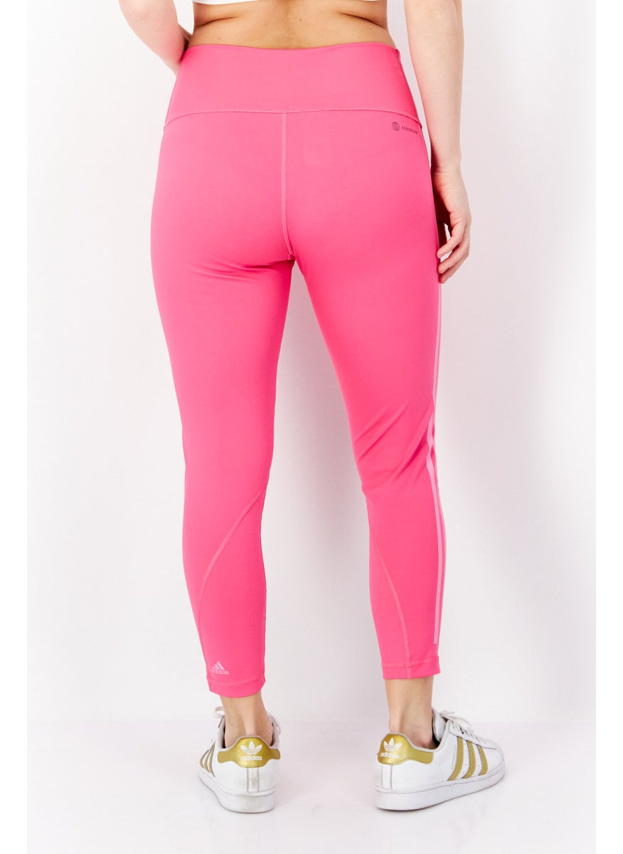 Adidas Women Tight Fit Training Leggings, Pink  - Image 2