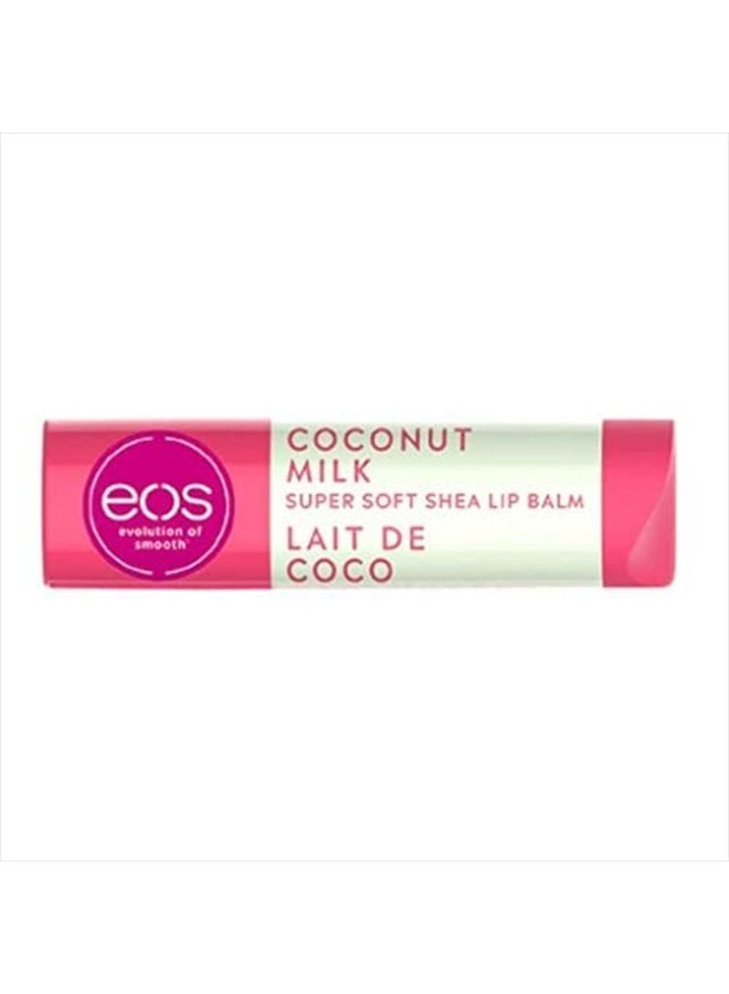 evolution of smooth EOS Super Soft Shea Lip Balm Coconut Milk