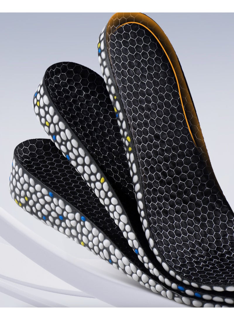 Increase Insole Arch Support Elastic Shock Absorbing Sports Shoe Insoles, Heel Lift Inserts Elevator Insoles for Men & Women, 3.5cm - Image 2