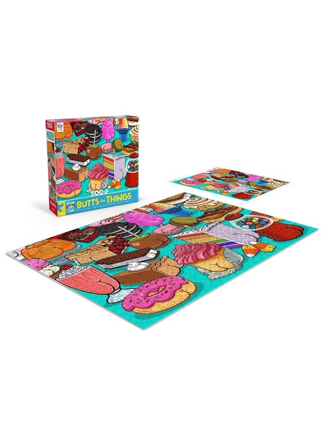 Ceaco Ceaco - Brian Cook - Butts on Things - Sweet Cheeks - 500 Piece Jigsaw Puzzle  - Image 5