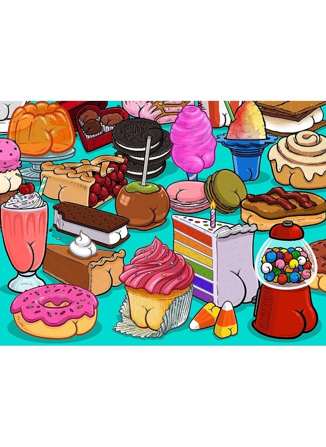 Ceaco Ceaco - Brian Cook - Butts on Things - Sweet Cheeks - 500 Piece Jigsaw Puzzle  - Image 4