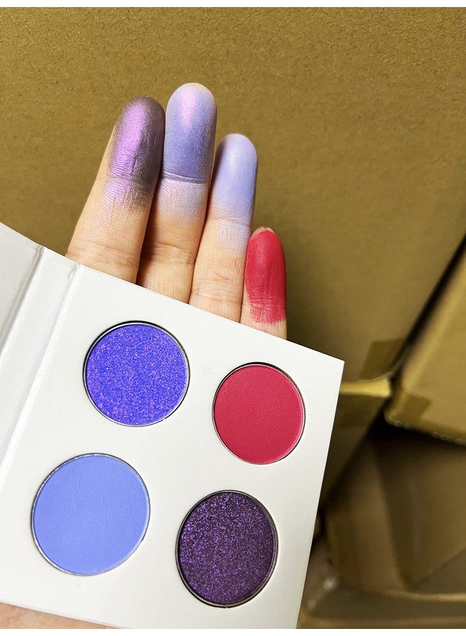 SZDYM 4 Colors Pigmented Eyeshadow Palettecosmetic Duochrome Matte Eyeshadowcreamy Texture Blendable Natural Colors Long Lasting Make Up (Make Up 6) - Image 3