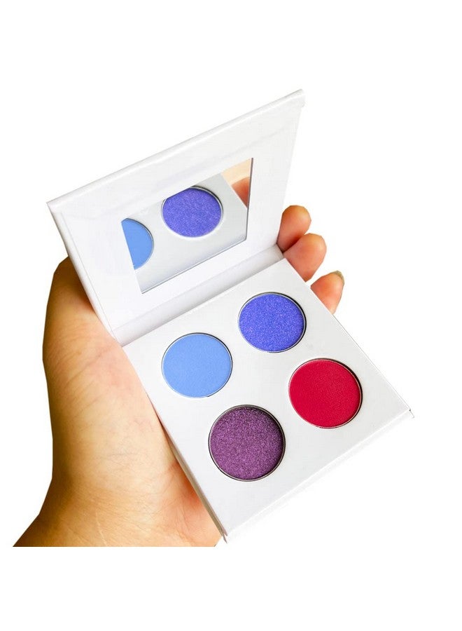 SZDYM 4 Colors Pigmented Eyeshadow Palettecosmetic Duochrome Matte Eyeshadowcreamy Texture Blendable Natural Colors Long Lasting Make Up (Make Up 6) - Image 2