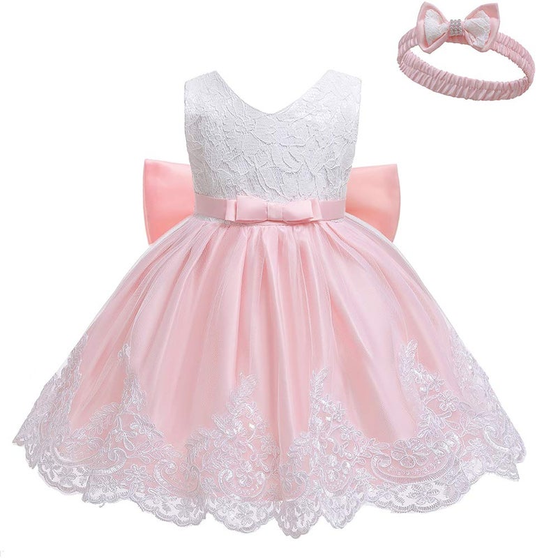 LZH Baby Easter Dress for Baby Girls Easter Dresses Toddler Girls Easter Dress, Baby White Dress Flower Dress - Image 4