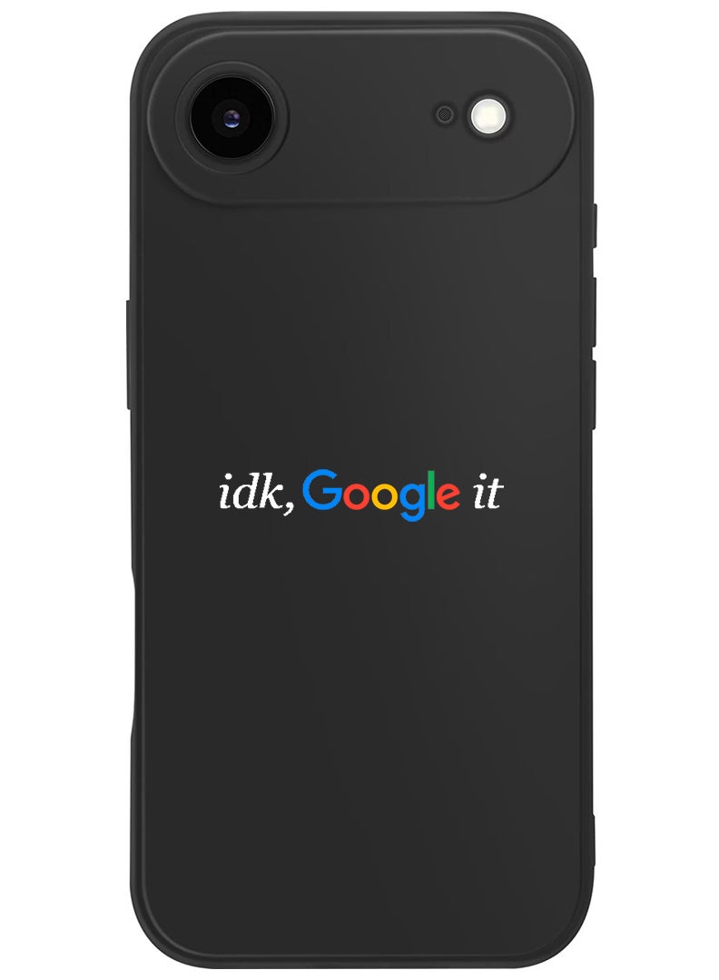 Theodor Protective Slim Fit Case Liquid Silicone Cover with Full Body Protection Anti-Scratch Shockproof Case For Apple iPhone 17 Air (Black) Google it - White - Image 1