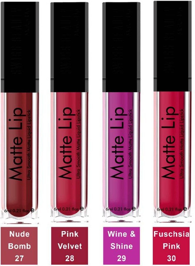 Ovking Liquid Matte Lipstick (Pack of 4) - Image 1