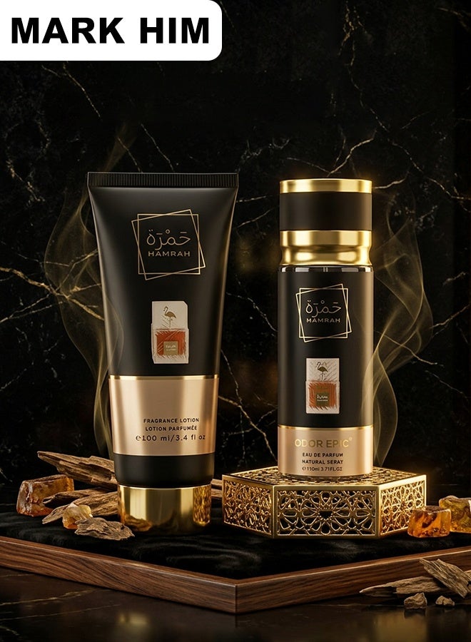 MARK HIM 2PCS Fragrance Gift Set, Long-Lasting Perfume & Lotion Kit, Luxury Eau de Parfum Gift Set for Men & Women, Perfect for Holidays & Special Occasions - Image 2